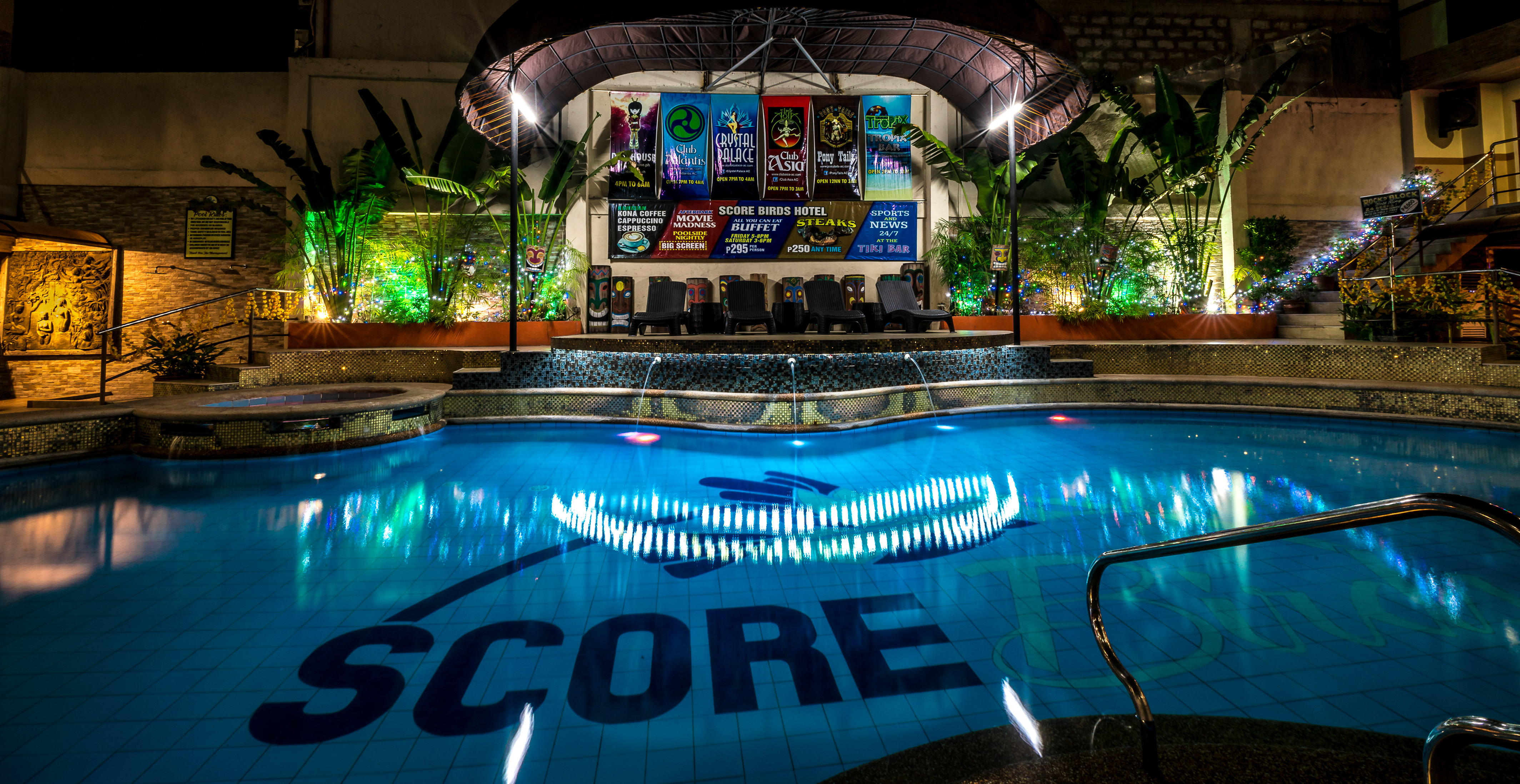 Swimming pool at Scorebirds Hotel, Balibago Angeles City
