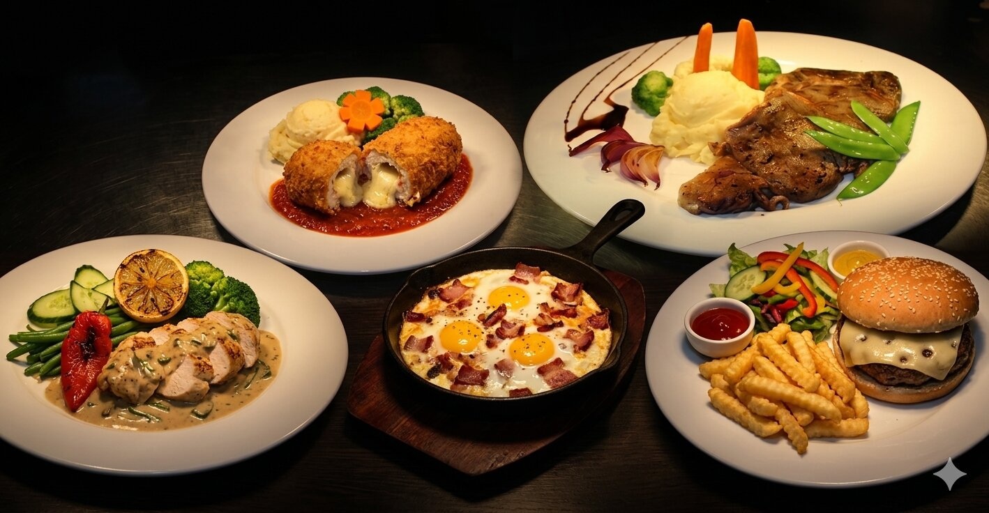 Signature dish at Duke's Restaurant, Scorebirds Hotel — Angeles City dining