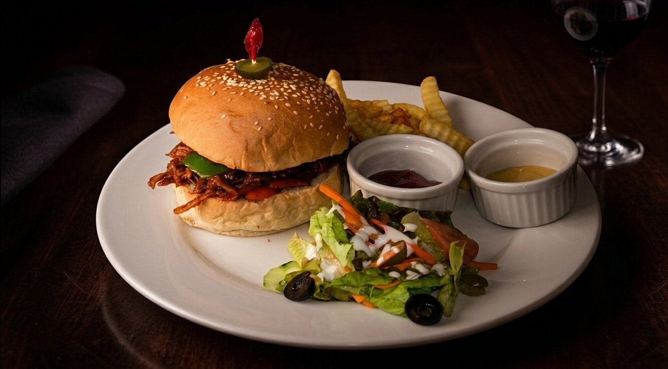 Signature dish at Duke's Restaurant, Scorebirds Hotel — Angeles City dining